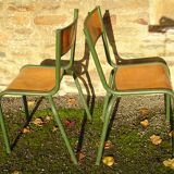 Pair of chairs of school Mulca