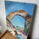 Oil on panel Etretat