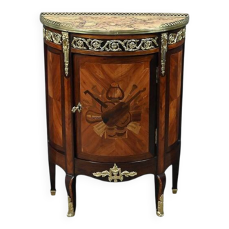 Small living room piece in precious wood marquetry, Louis XVI style – mid-19th century.