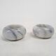 Set of two marble tea light holders, The Netherlands 1970's