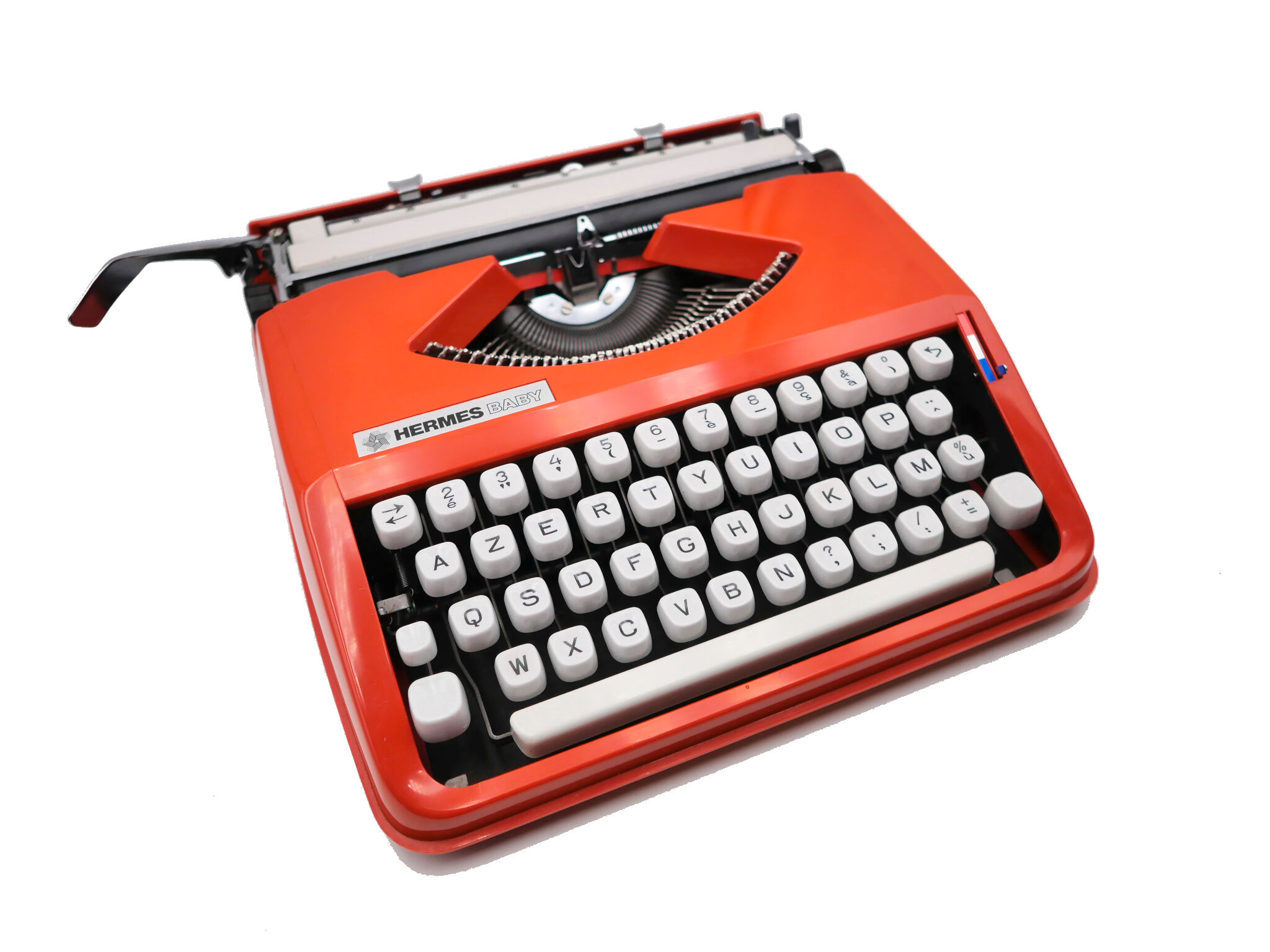 Hermes baby orange terracota typewriter revised new ribbon