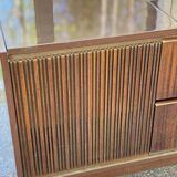 Grundig Scandinavian Hifi sideboard in wood and lacquered rosewood