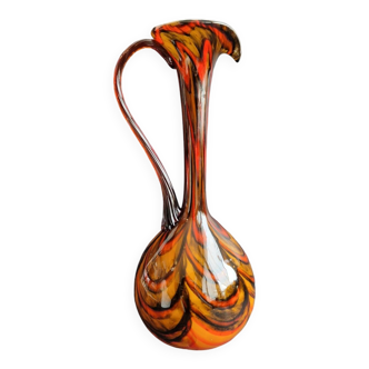 Glass ewer after Carlo Moretti, 1970s