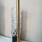 50s brass and glass chandelier