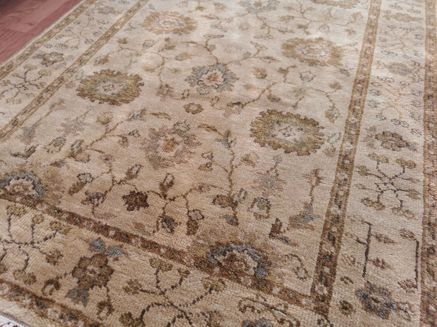 Vintage handmade Persian carpet, wool, ancient Iranian carpet, 163×104cm.