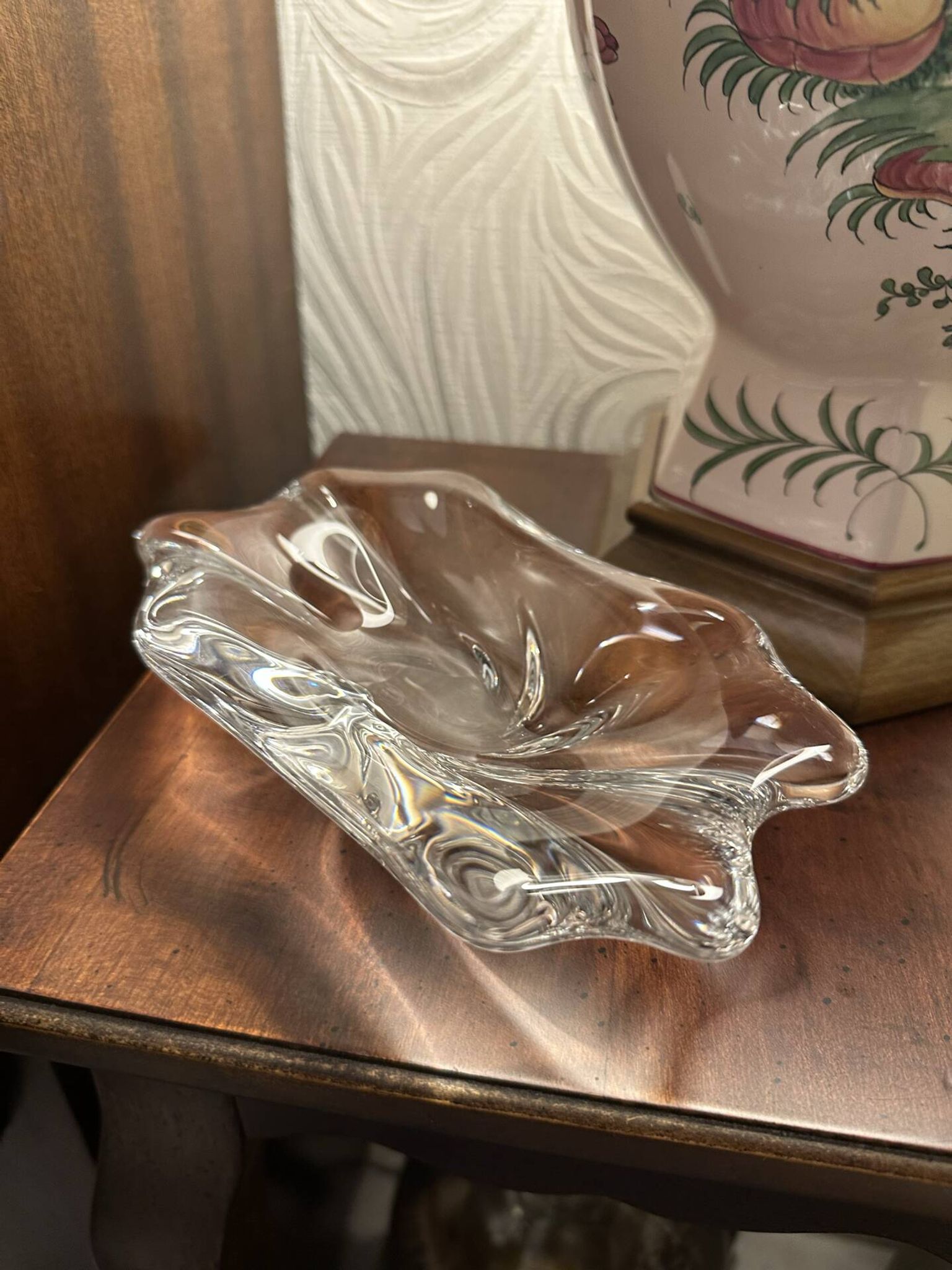 Vide poche en cristal de Baccarat moulé