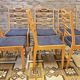 6 chaises scandinaves 1960