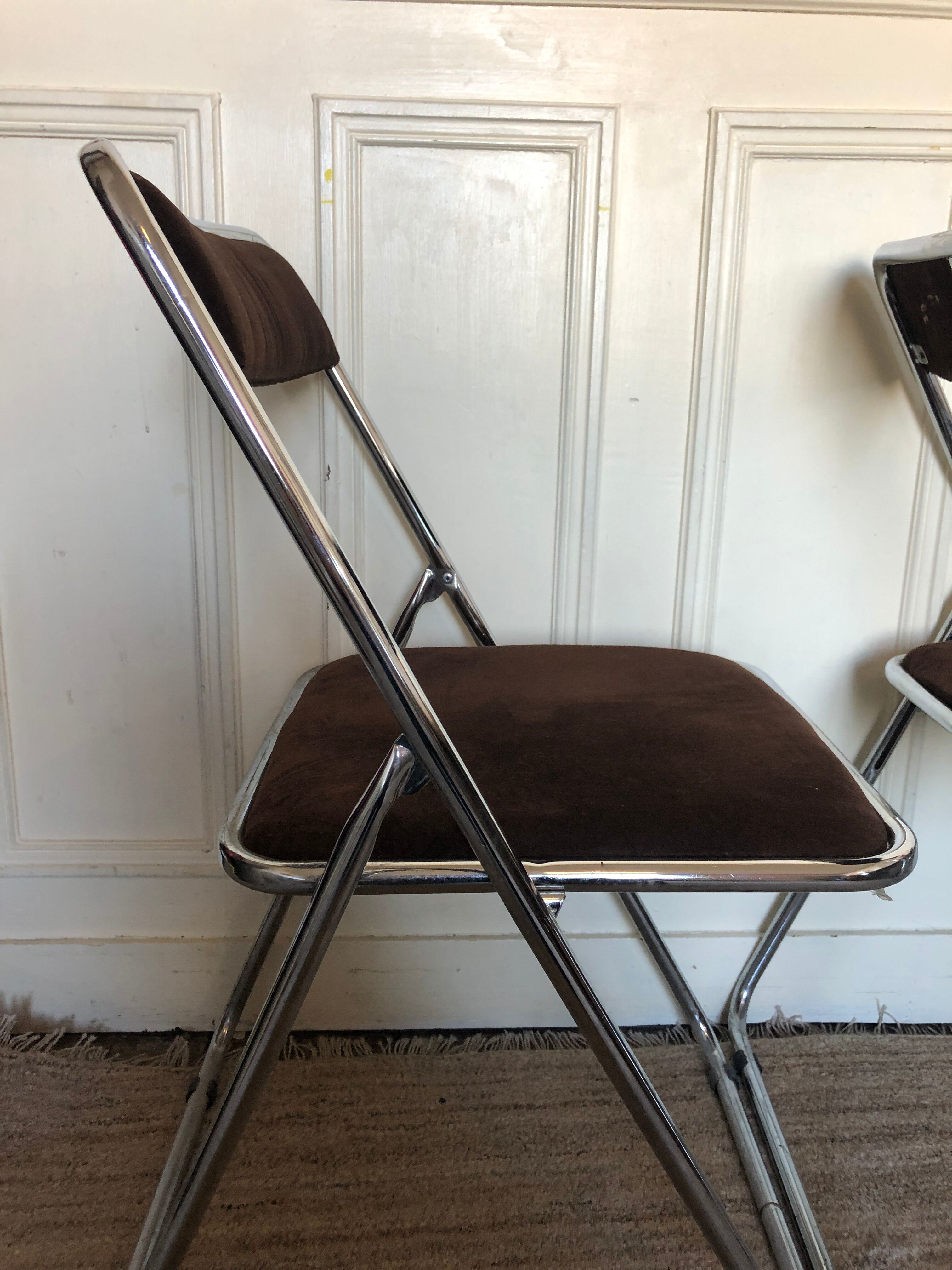 Duo chrome folding chair