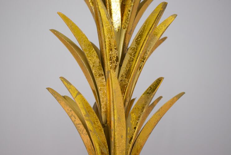 Lampadaire palmier doré or