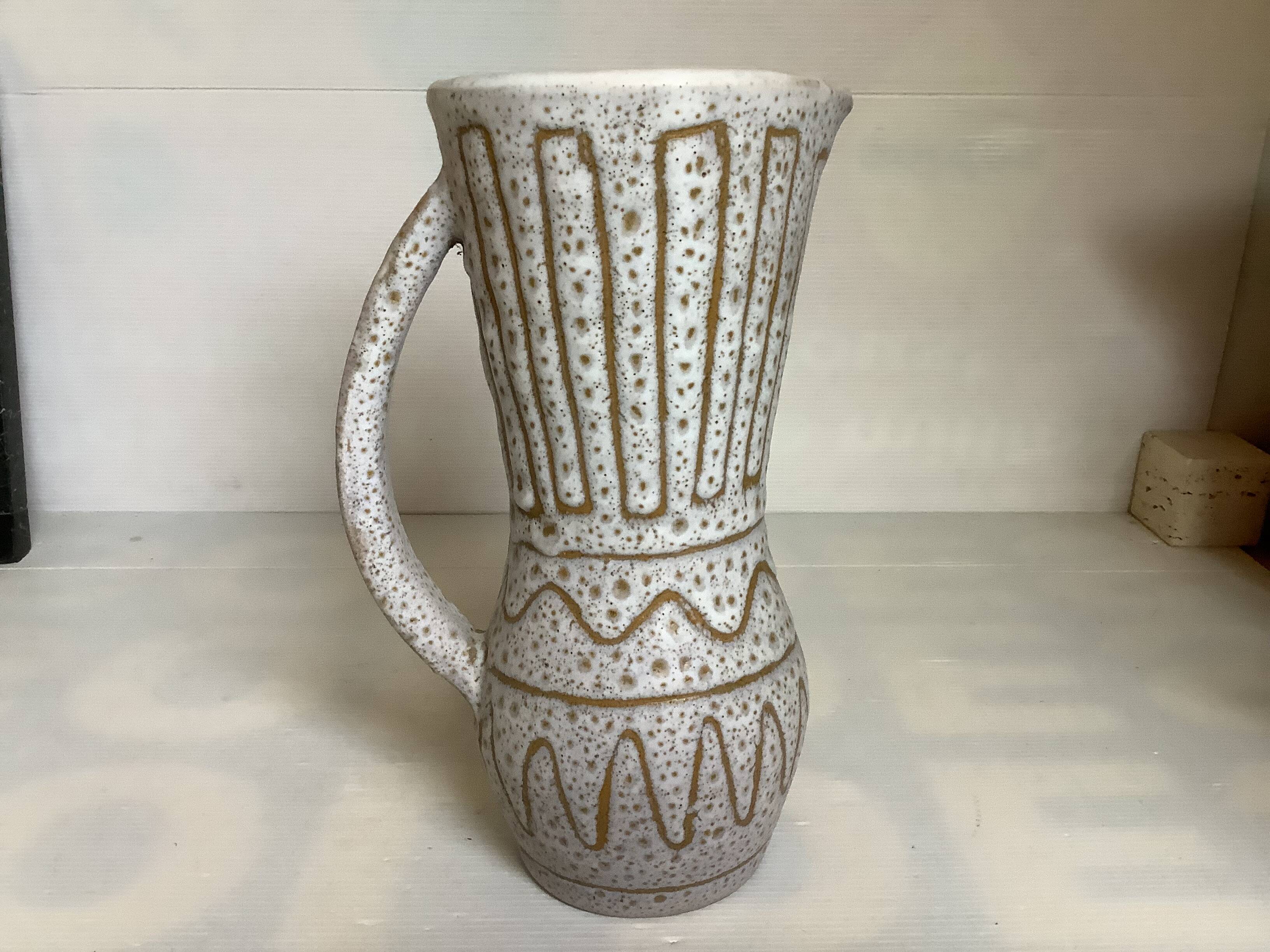 Large pitcher vase Jean Austry Vallauris