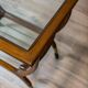 Vintage Coffee Table with Glass Top, 1990s