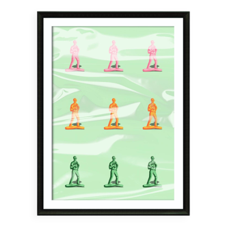 Illustration - Affiche A3 Military Collection Green 004