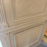 Louis XVI style cloud gray wardrobe