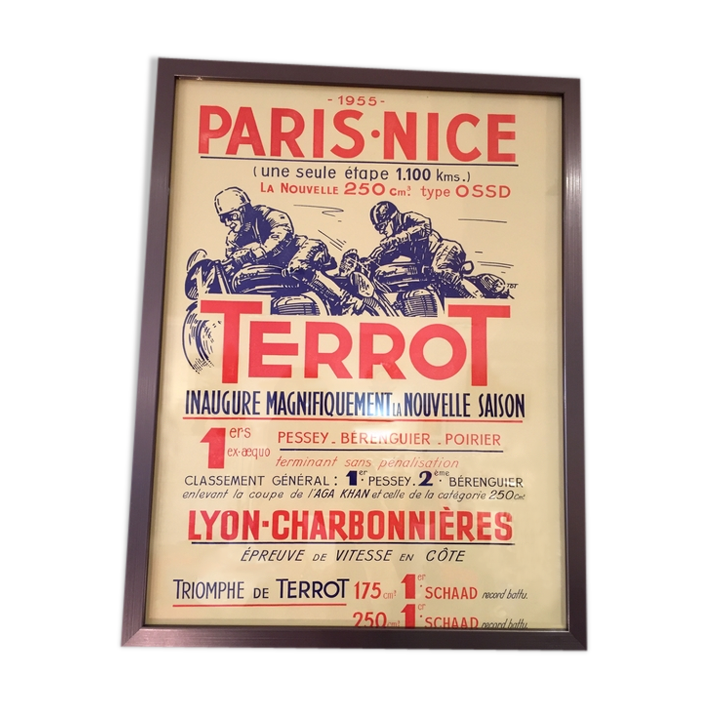 Terrot poster 1955 Paris Nice