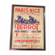 Affiche Terrot authentique 1955 Paris Nice