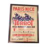 Affiche Terrot authentique 1955 Paris Nice