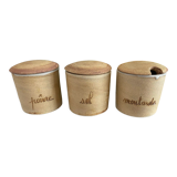 3 spice pots Poterie de la Colombe