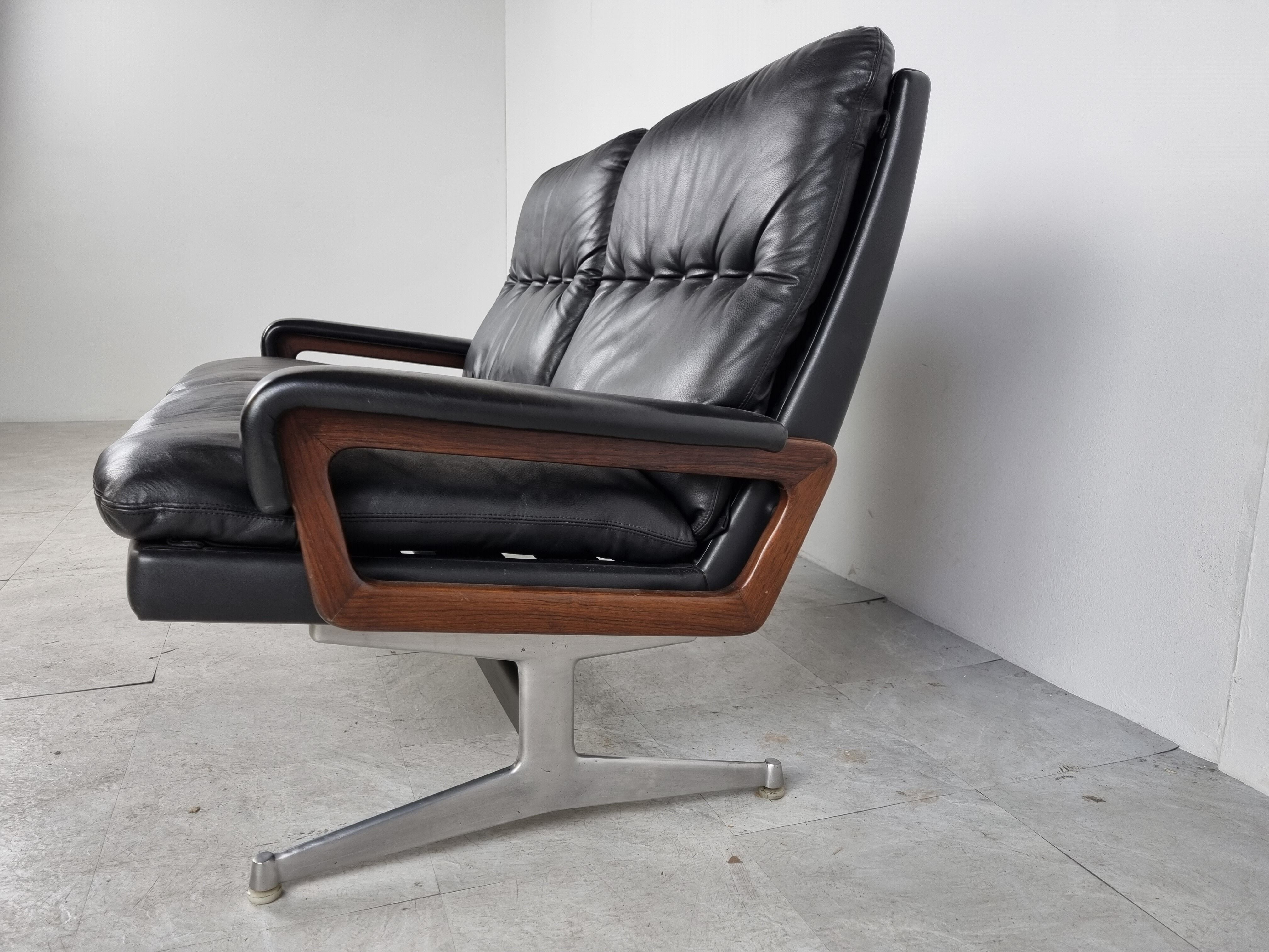 Vintage strässle international king sofa by andré vandenbeuck, 1960s