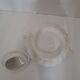 English white porcelain sugar bowl