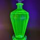 Val Saint Lambert “Montmartre” shaker / karaf met 2 glazen in uraniumglas c
