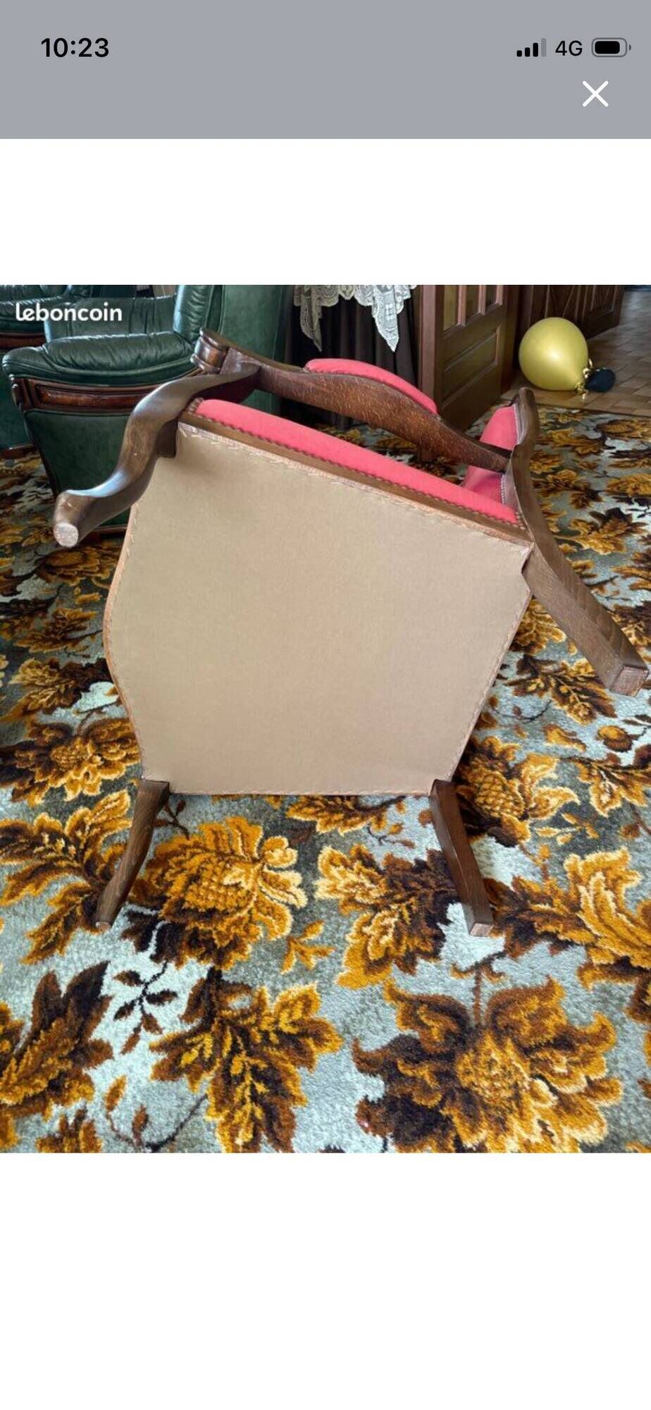 Lot of red velvet Voltaire armchairs