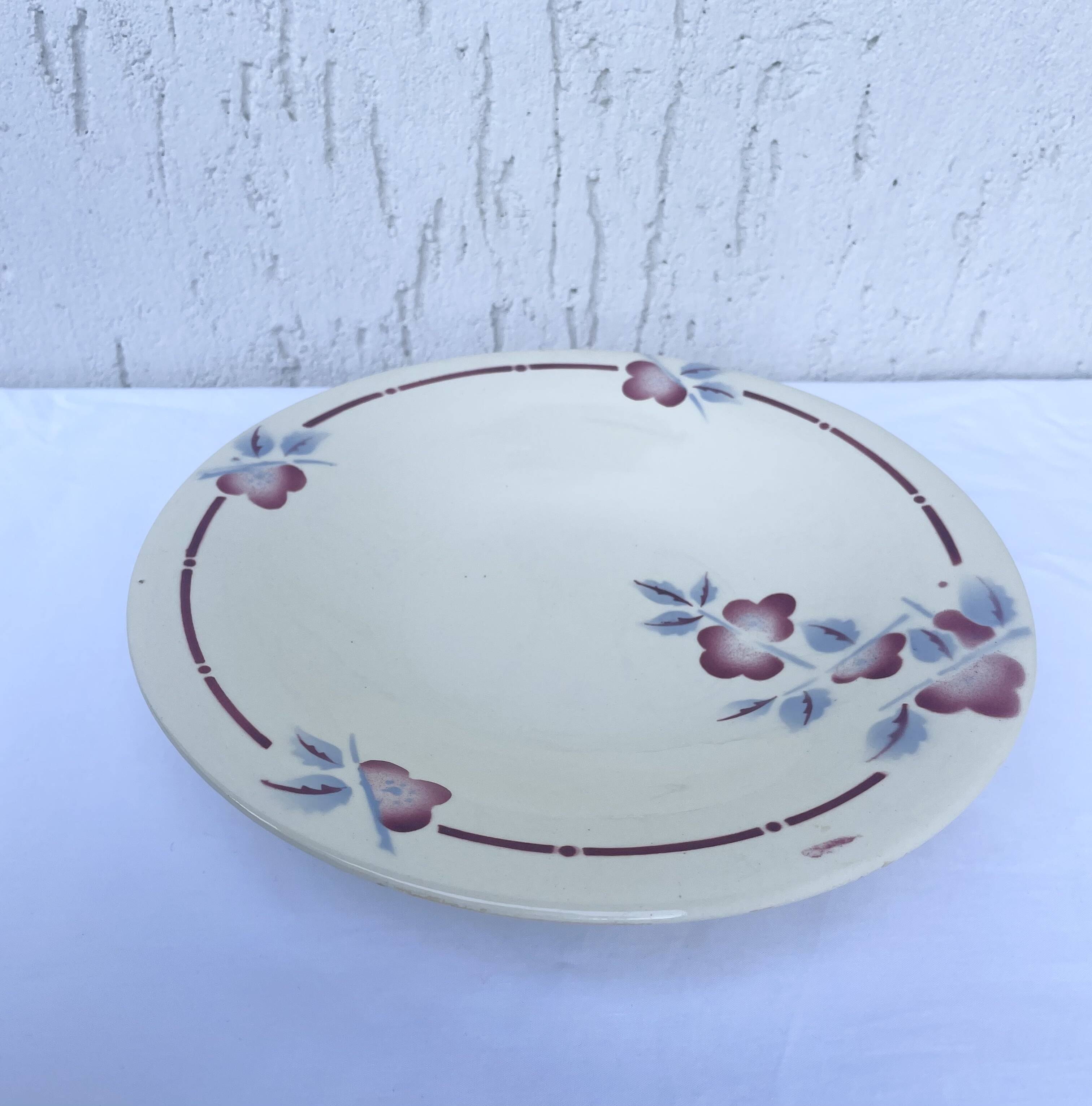 Ceranord St Amand pedestal plate model Nigeria 1920