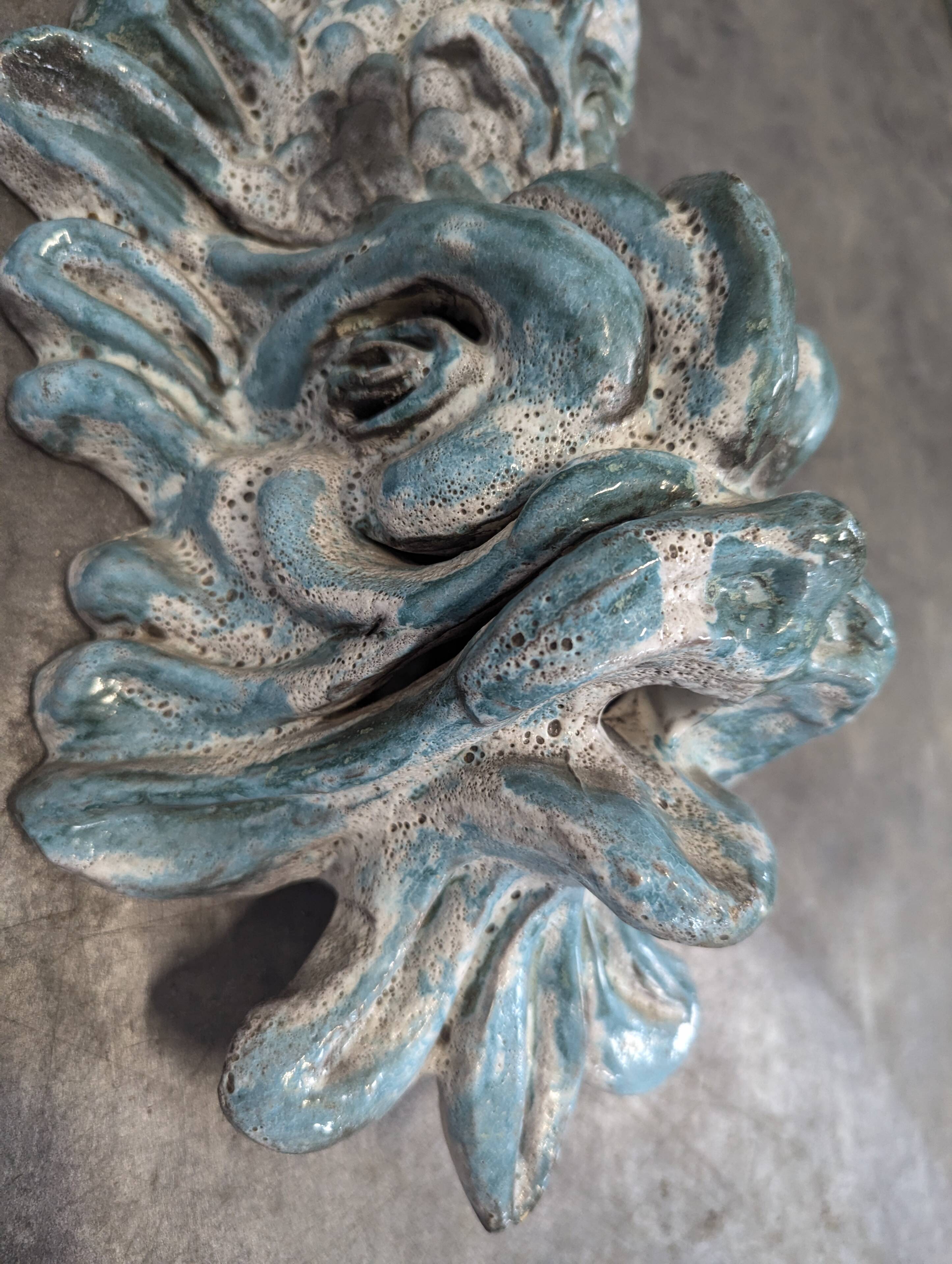 Glazed ceramic fountain from the 1970s.