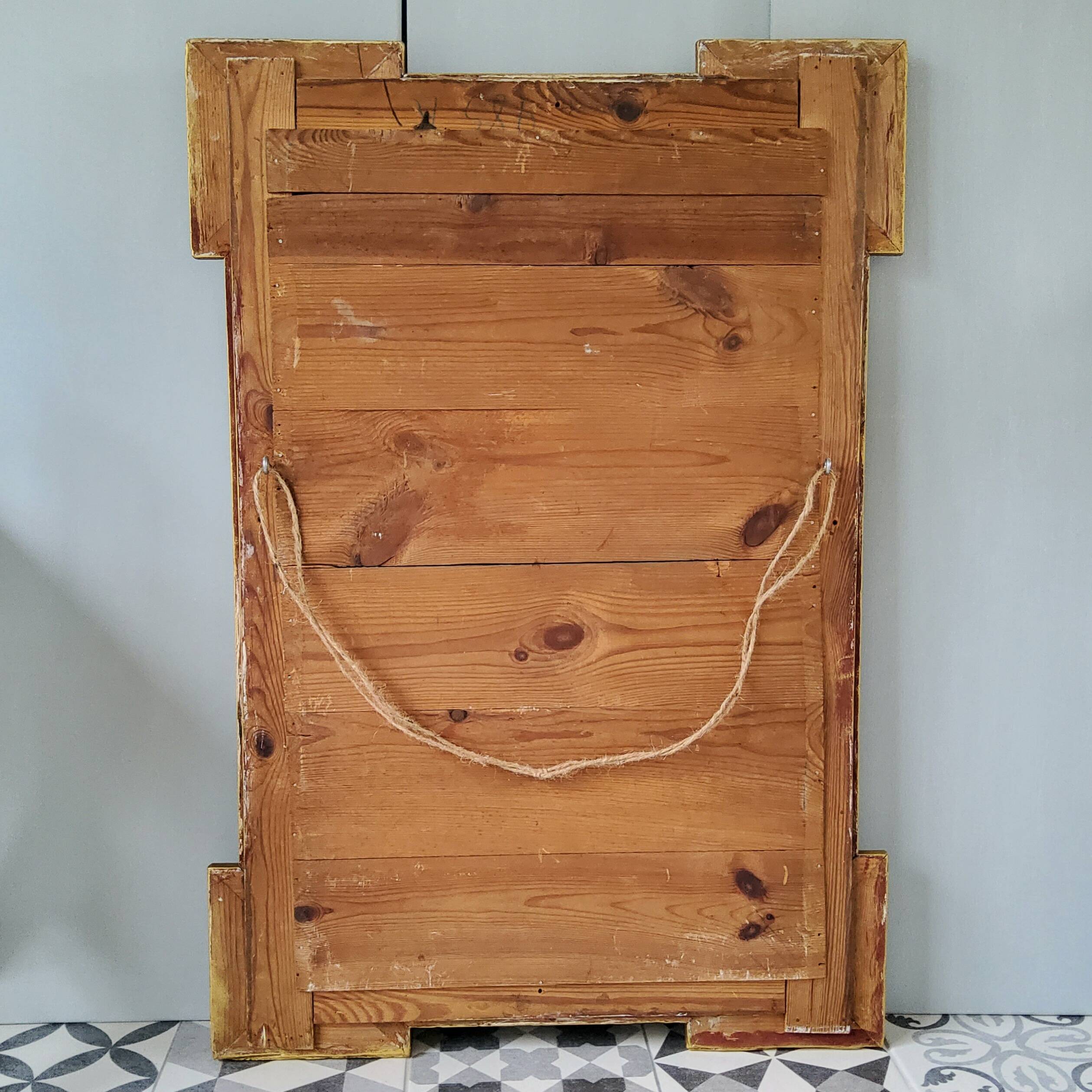 Golden mirror 93x63cm