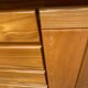 Vintage Scandinavian oak sideboard from the 1980s.