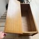 Wooden and rattan chest