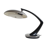 Mid century black and chrome 'Boomerang' lamp from Fase, Madrid, c.1960