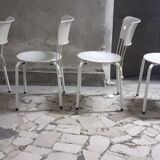 Ibisco model chair in black metal, by Giuseppe Raimondi