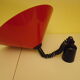 "Up and down" steel enamelled red 1980s hanging