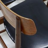 Set of 4 danish design teak and plywood dining chairs 1960s
