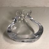 Former crystal art vannes france form pear vintage crystal ashtray
