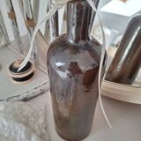 Brown stoneware bottle