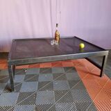 Large industrial metal coffee table