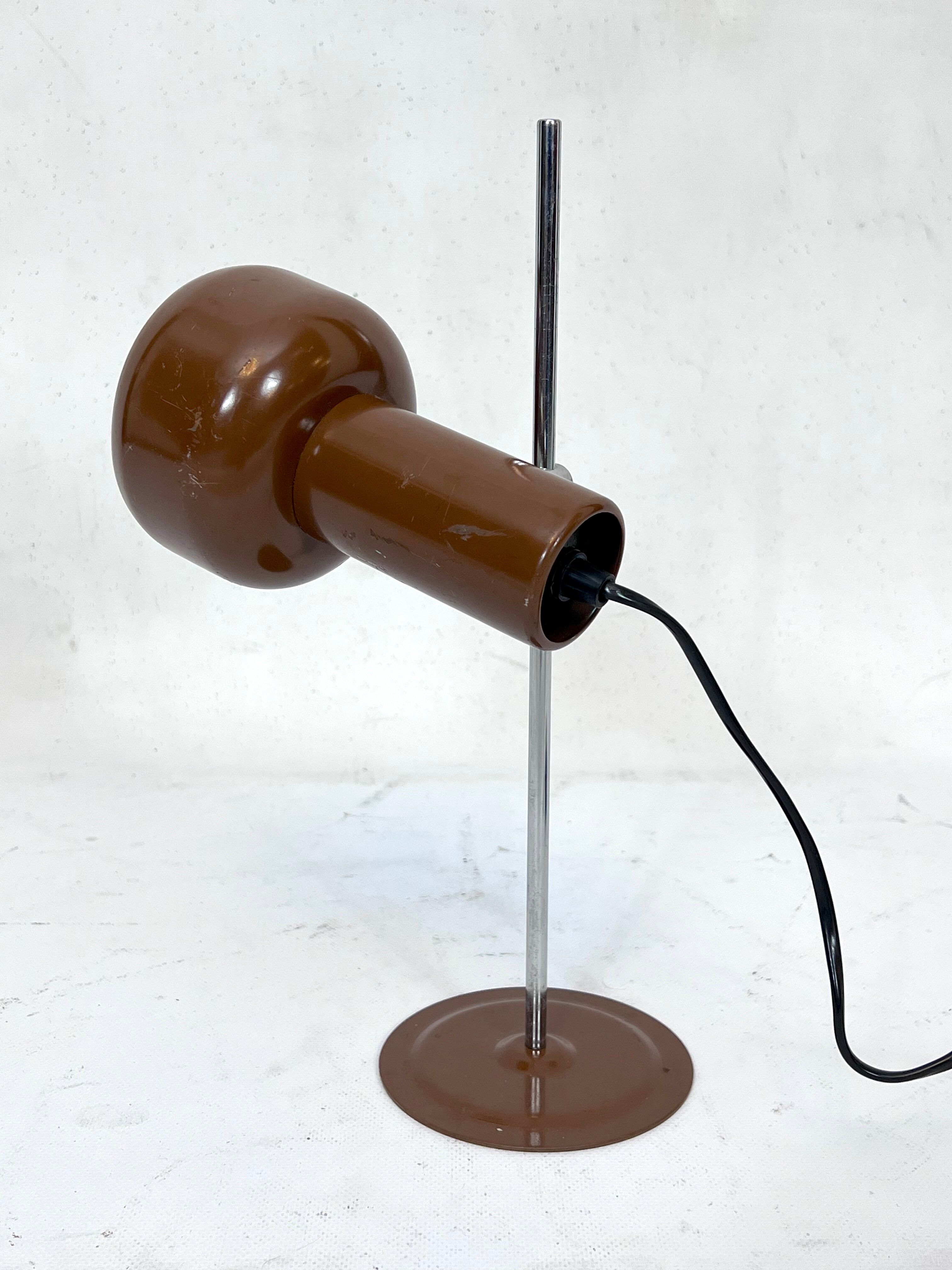 Vintage Italian articulated metal table lamp from 70s