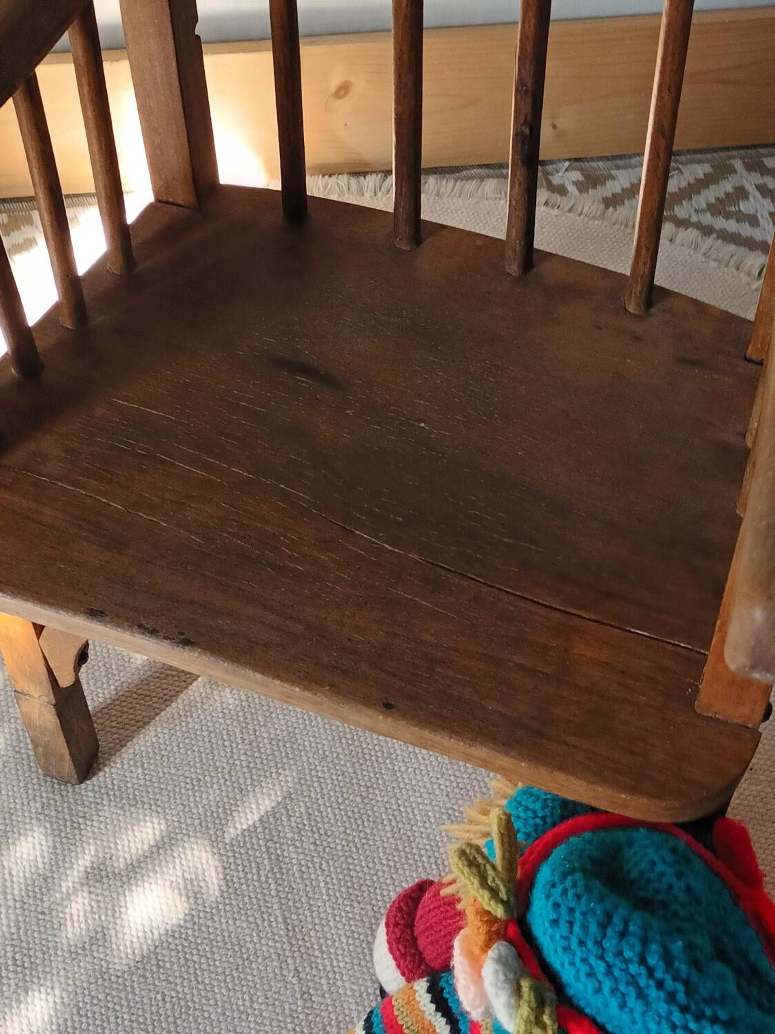 Vintage country-style children's armchair