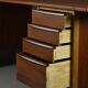 Bureau scandinave en teck et hêtre, années 1960