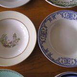 Set of 12 different hollow plates
