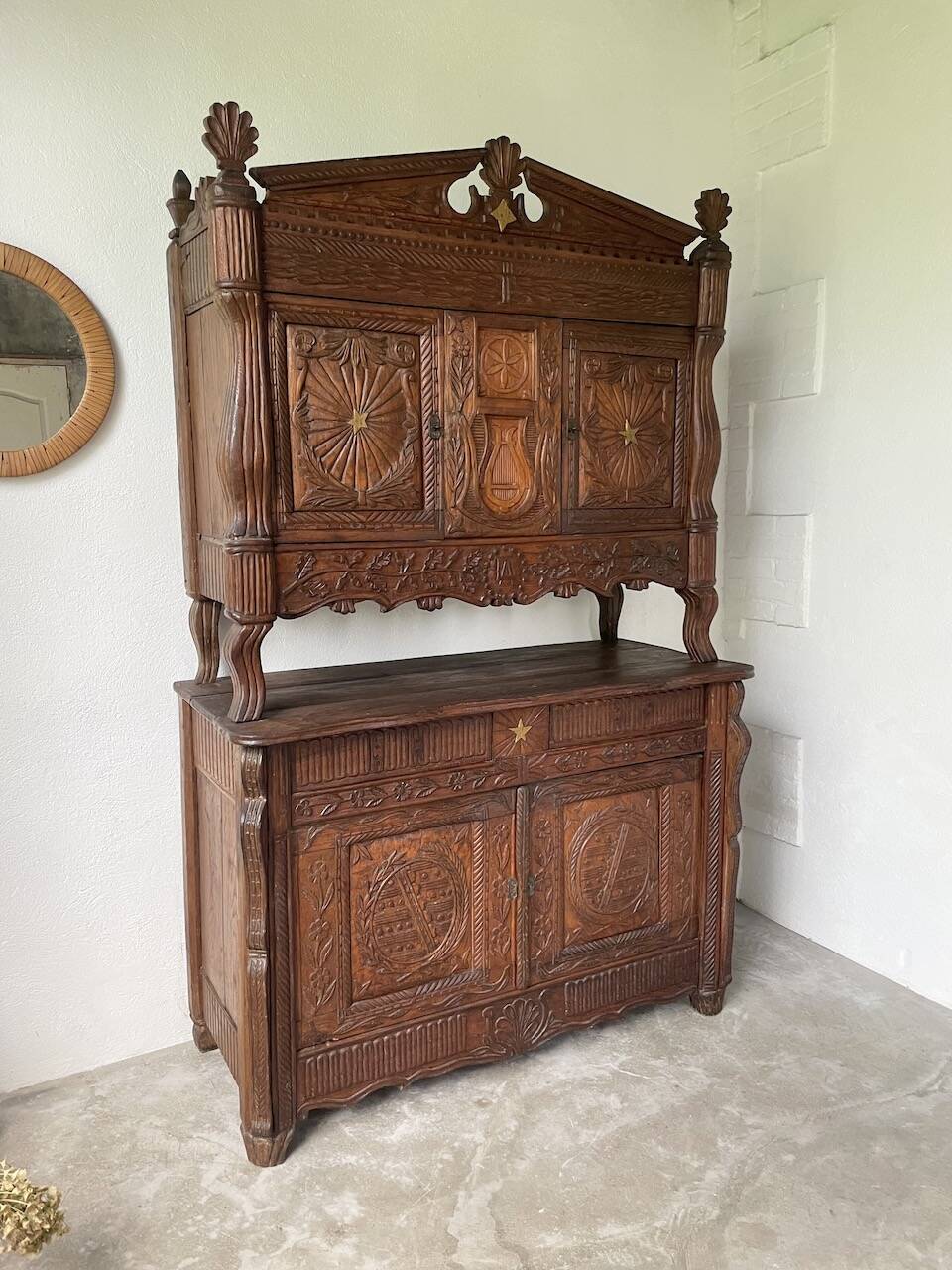 Auvergne brutalist folk art furniture 1890