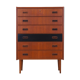 Commode en teck, design danois, années 1970, fabriqué au Danemark