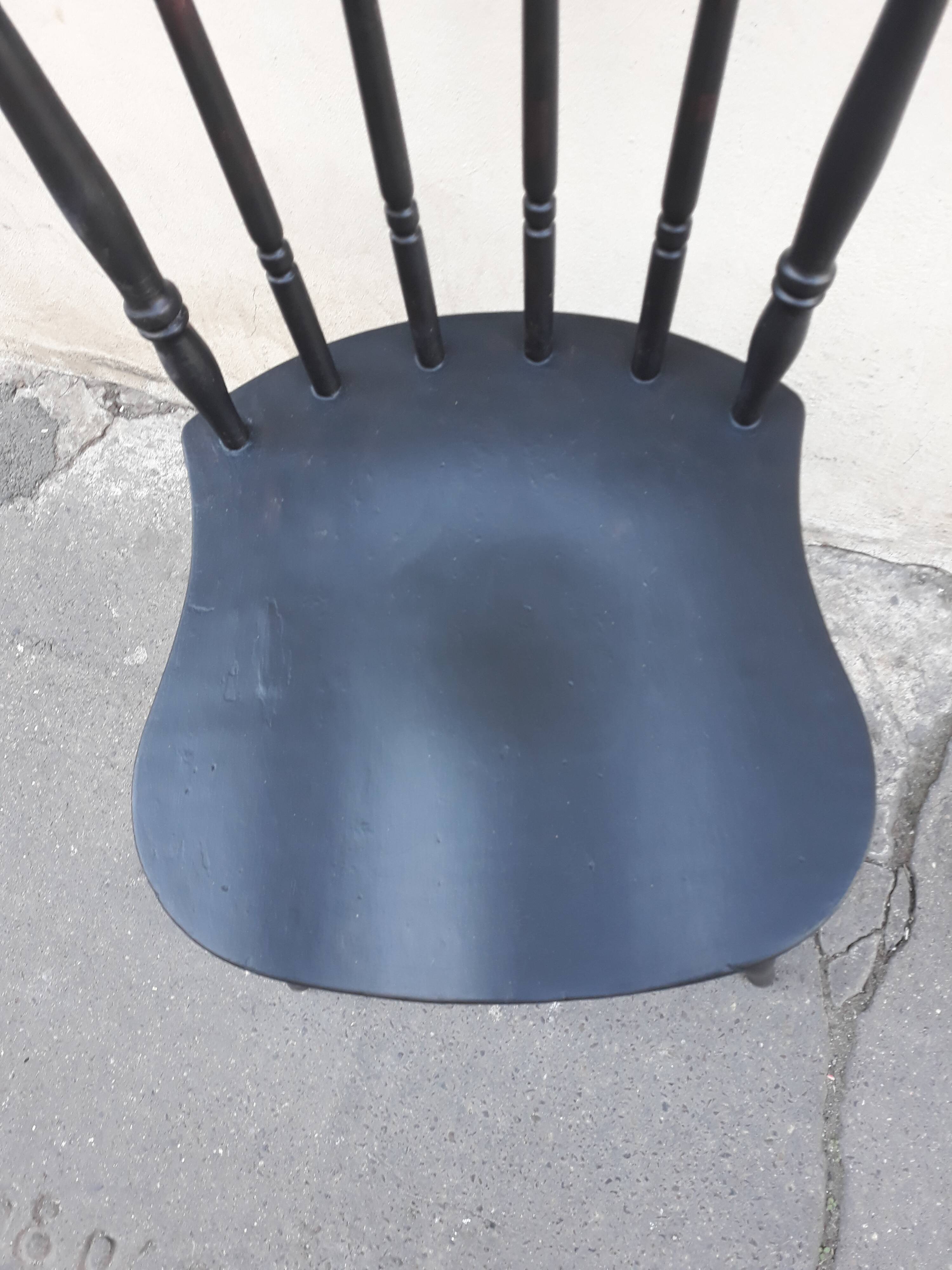 Black vintage bistro chair