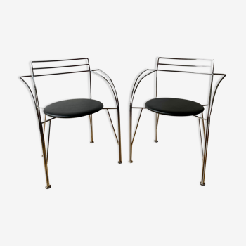 Two armchairs by Pascal Mourgue,  Fermob