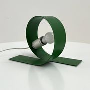 Green Loop Lamp in metal, 1980