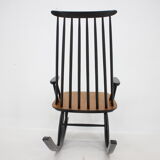 1960s Varjosen Puunjalostus Beech Rocking Chair, Finland