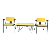 Coffee table & 2 chairs - Willy Van der Meeren, Belgium - 1950