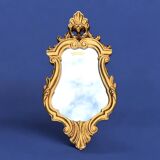 Antique wall mirror in gold leaf resin