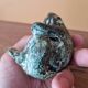 Joanna Hair (1955) Ceramic raku glazed toad or frog
